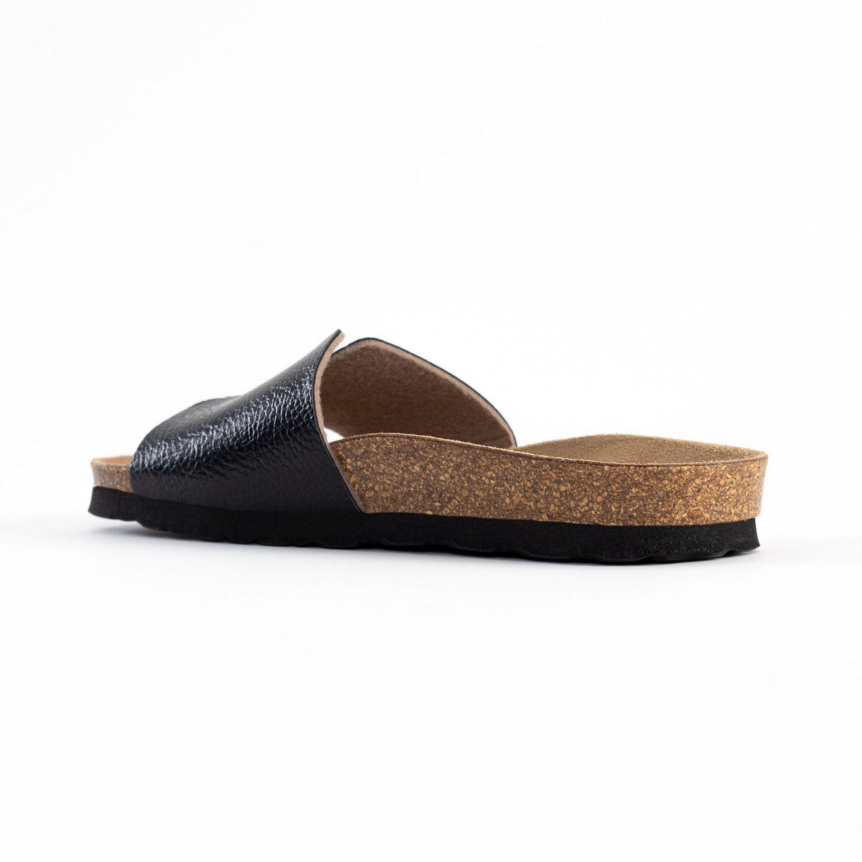 Djilian Black 1 Strap Sandals