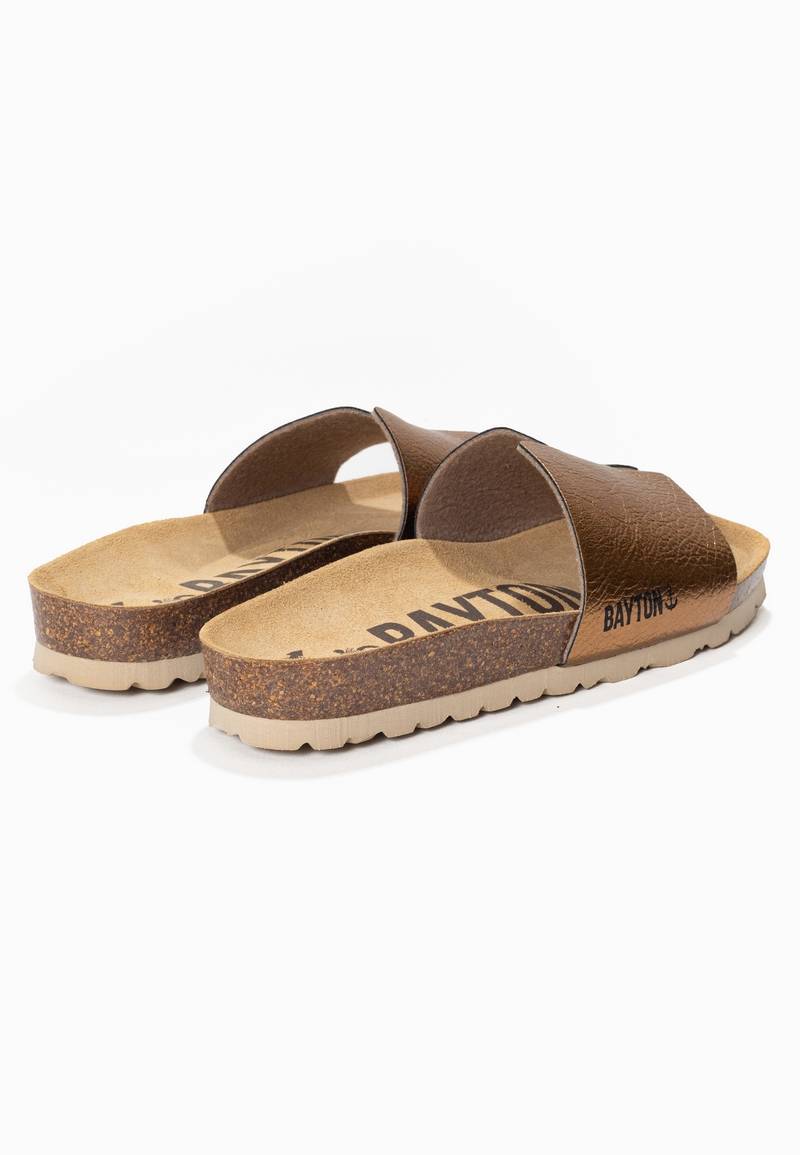 Djilian Bronze 1 Strap Sandals