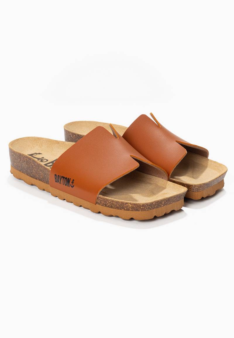 Djilian Camel 1 Strap Sandals