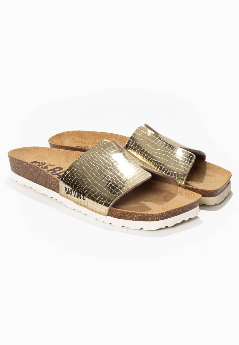 Djilian Gold 1 Strap Sandals