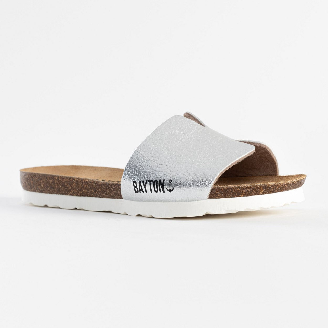 Djilian Slim Silver 1 Strap Sandals