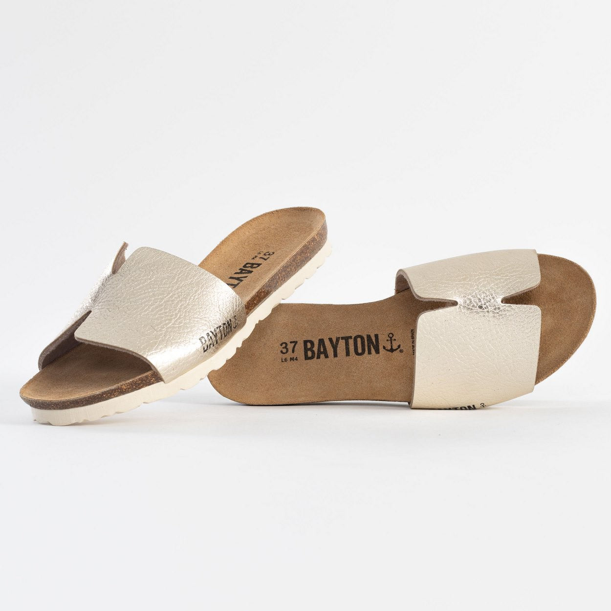 Djilian Slim Light Gold 1 Strap Sandals