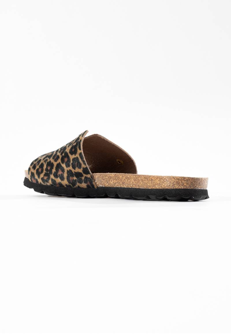 Djilian Slim Leopard 1 Strap Sandals