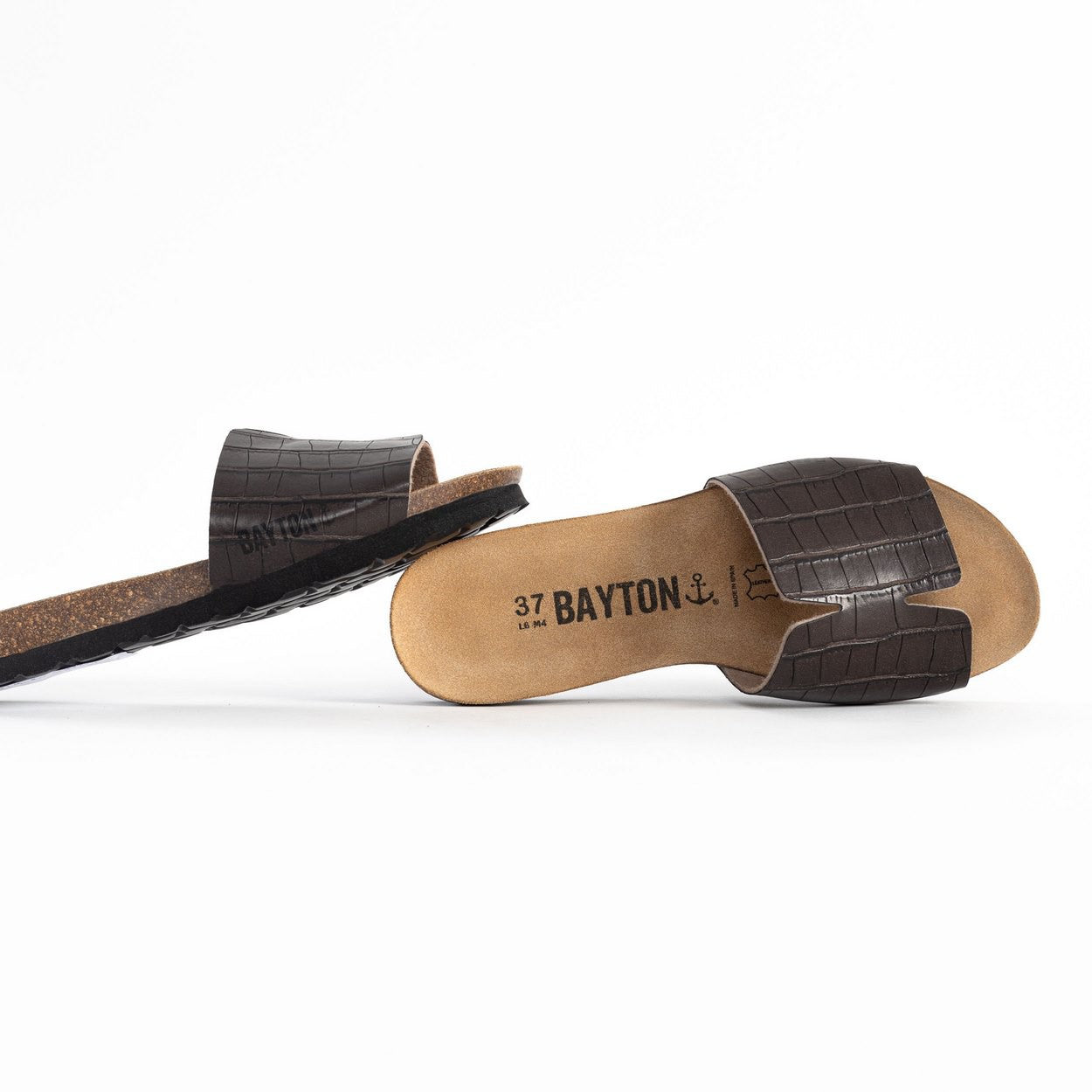 Djilian Slim Brown 1 Strap Sandals