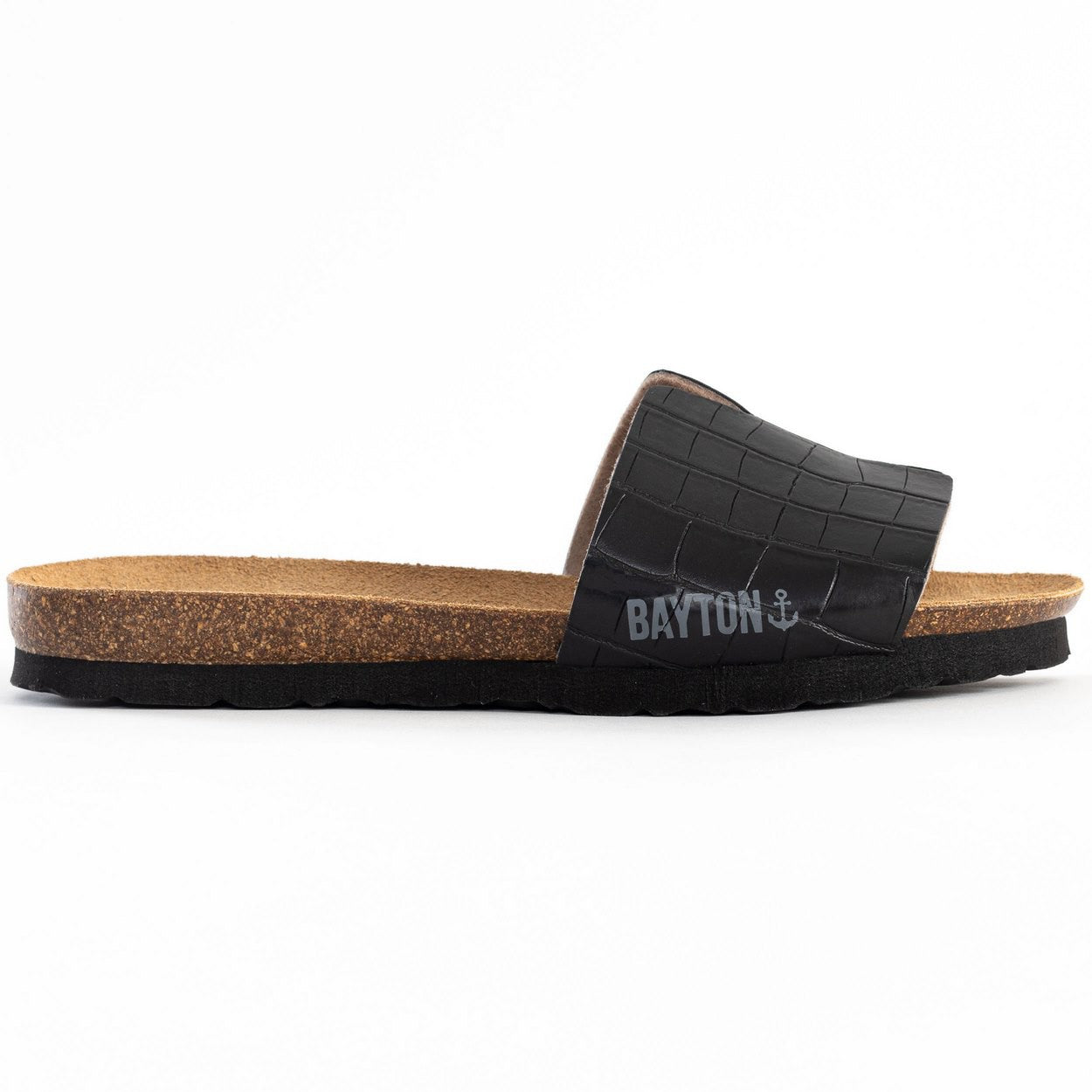 Djilian Slim Black 1 Strap Sandals