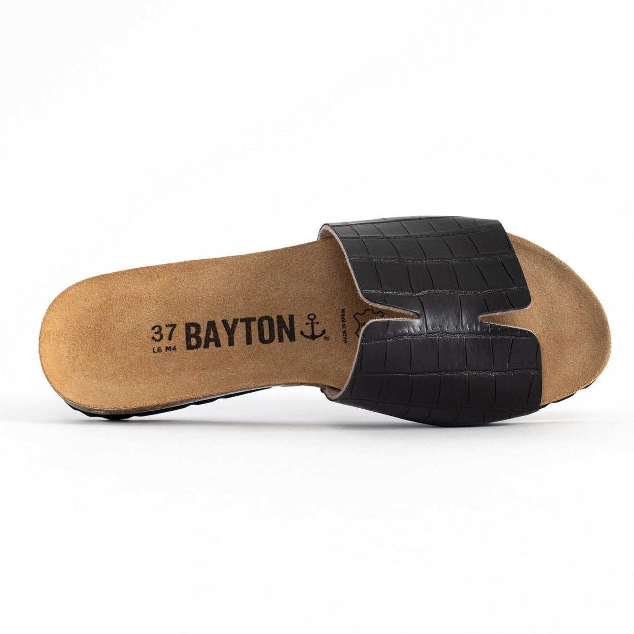 Djilian Slim Black 1 Strap Sandals