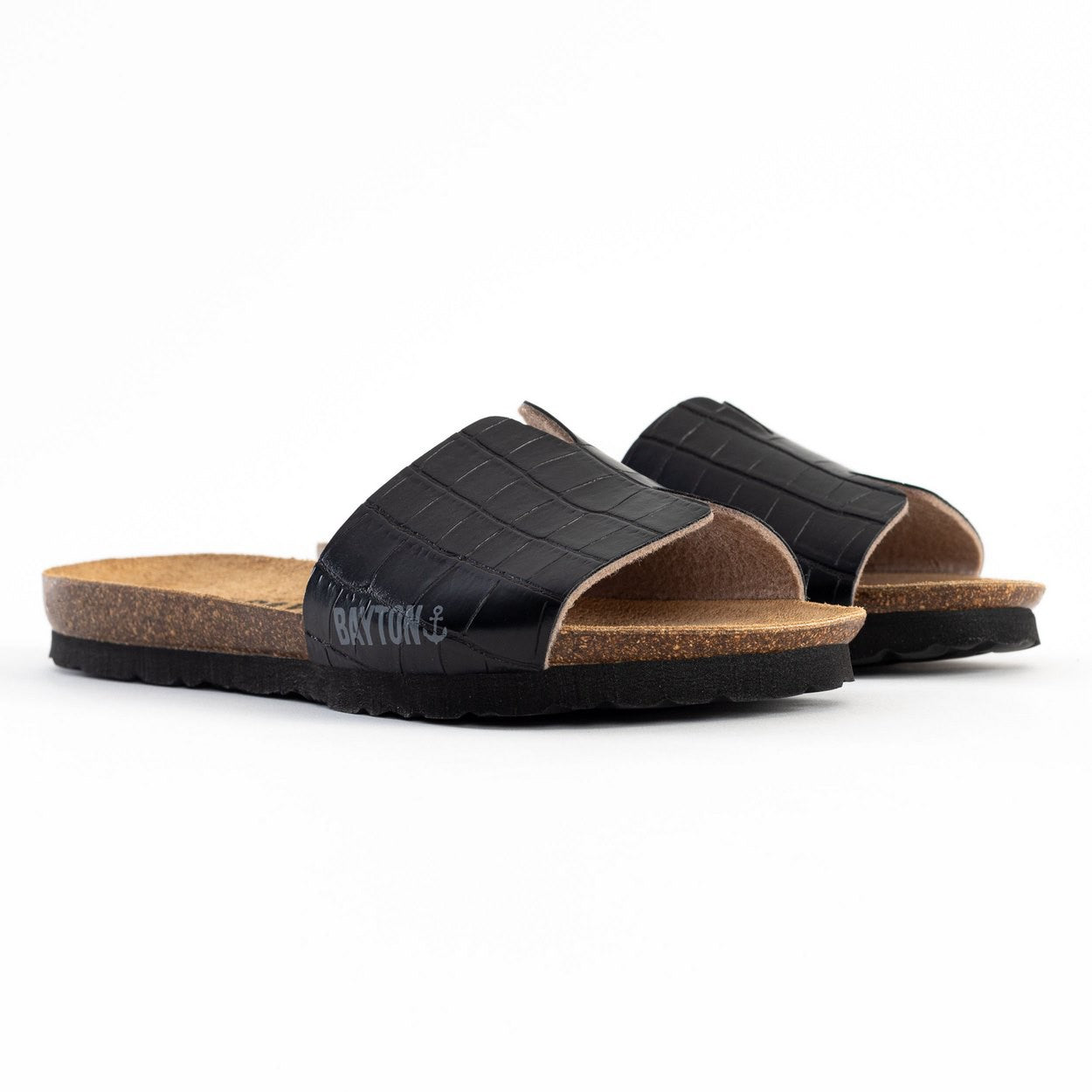 Djilian Slim Black 1 Strap Sandals