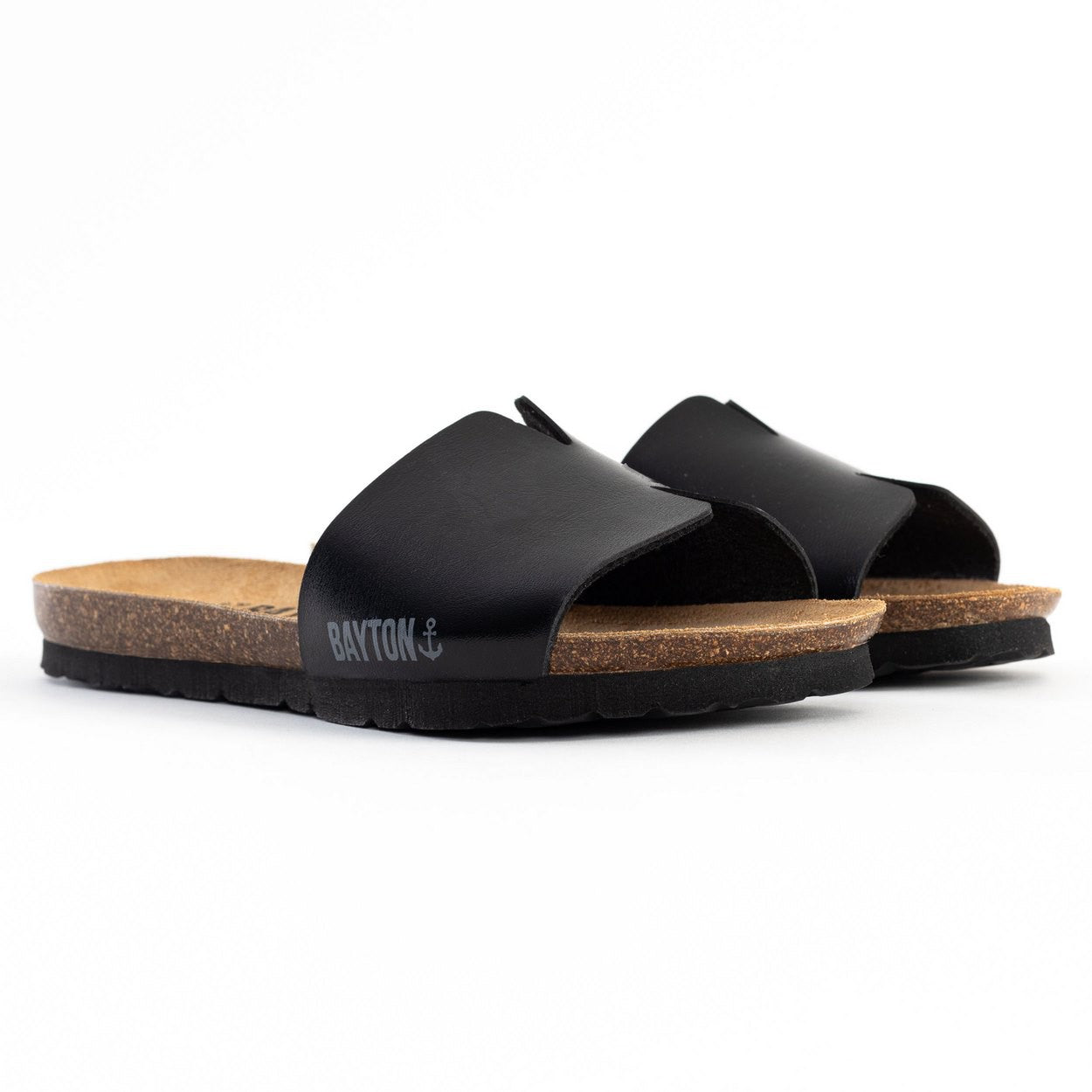 Djilian Slim Black 1 Strap Sandals