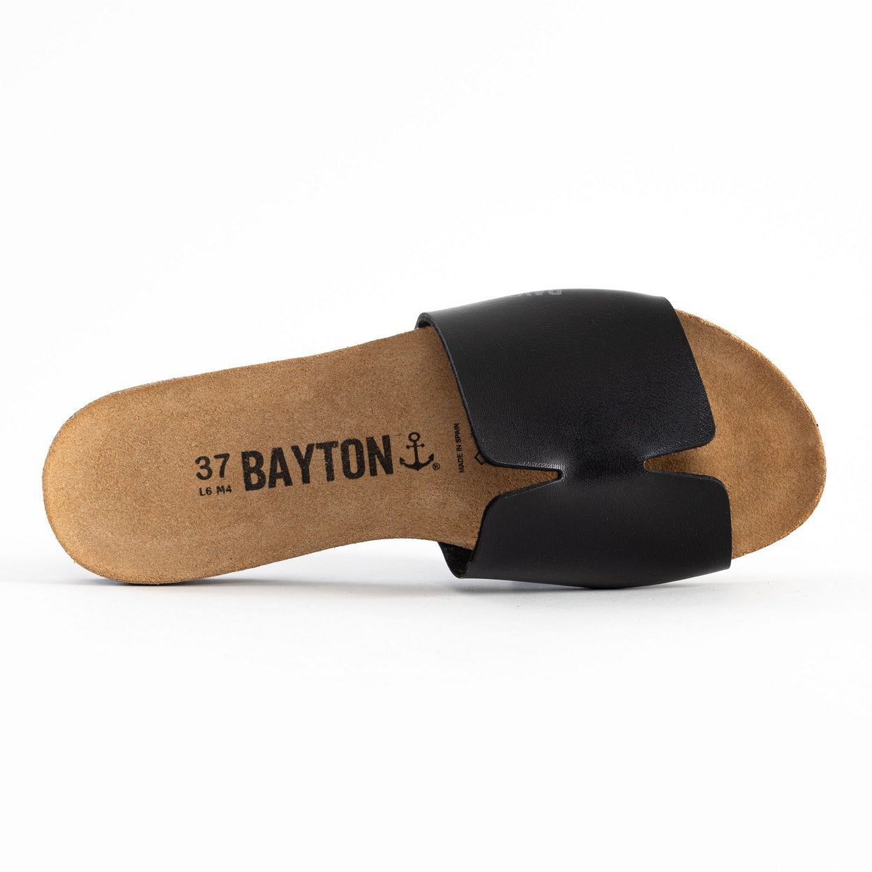 Djilian Slim Black 1 Strap Sandals