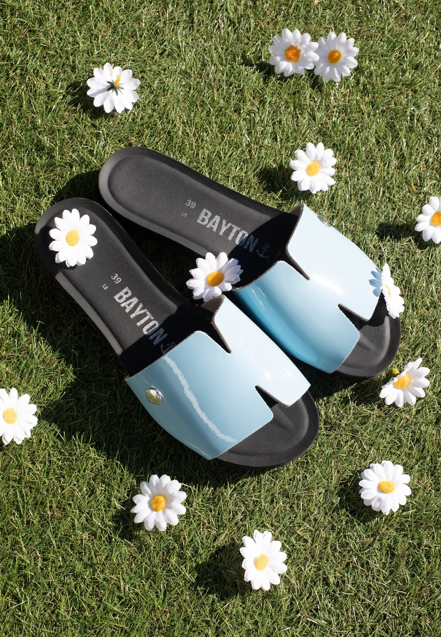 Djilian Slim Sky Blue 1 Strap Sandals