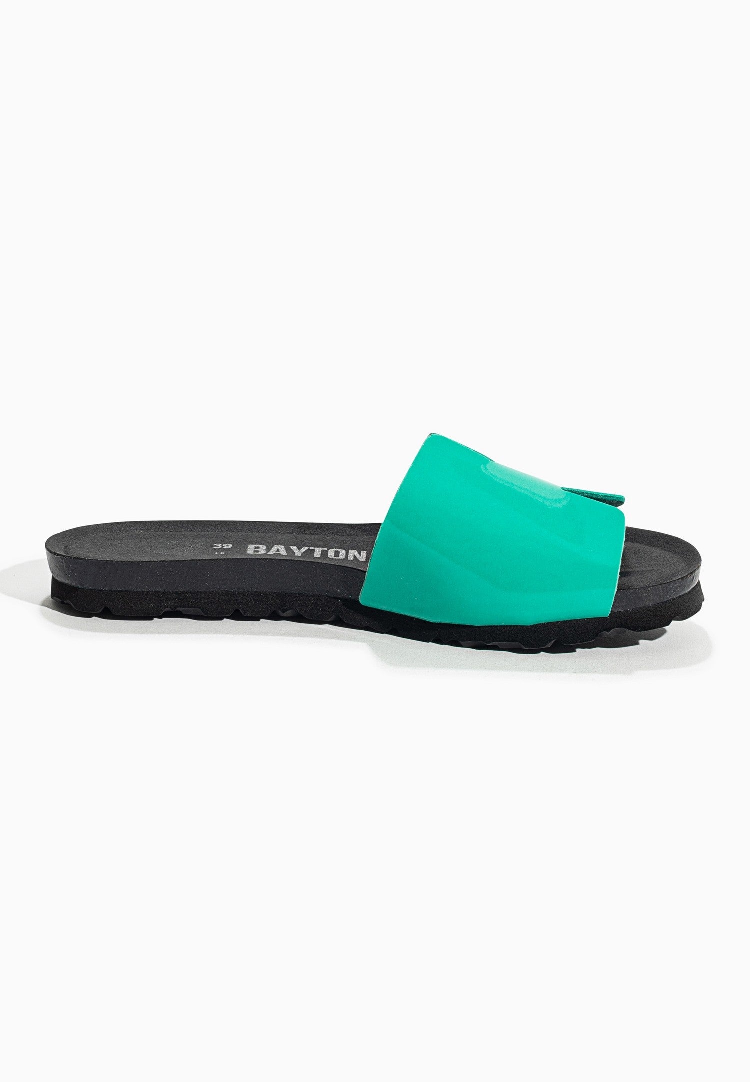 Djilian Slim Green 1 Strap Sandals