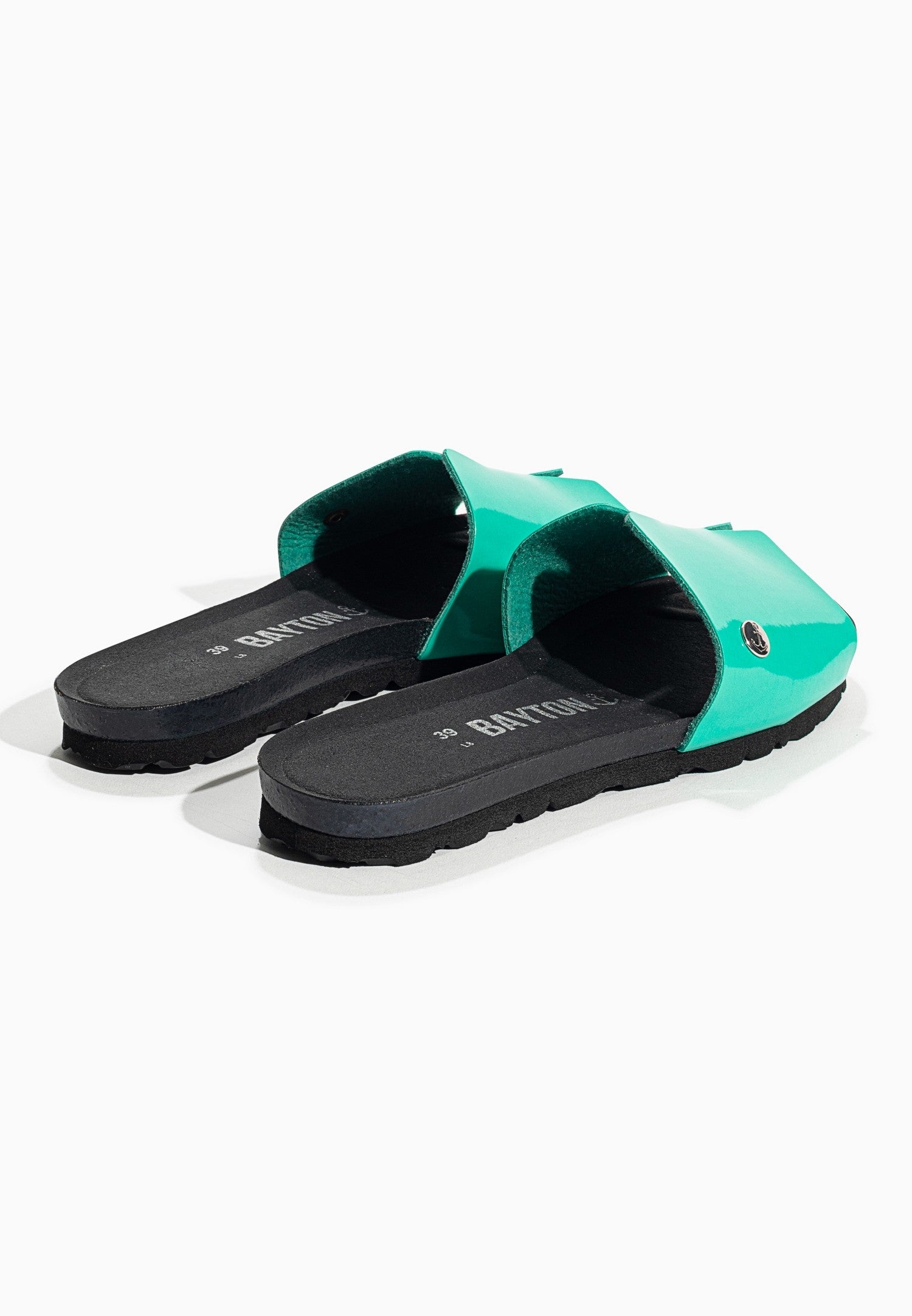 Djilian Slim Green 1 Strap Sandals