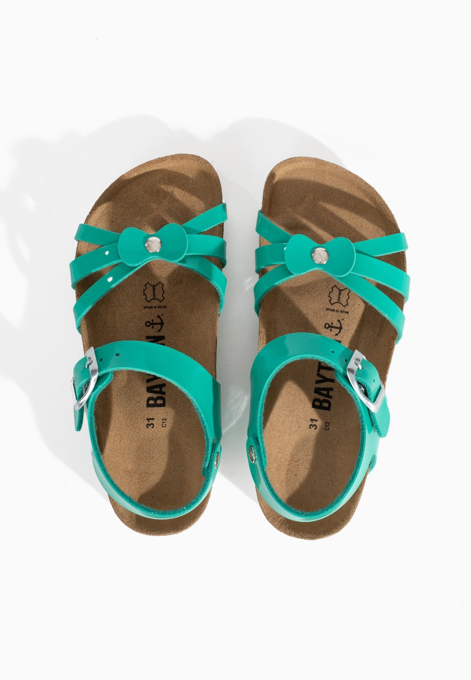 Eirene Pale Green Multi-Strap Sandals