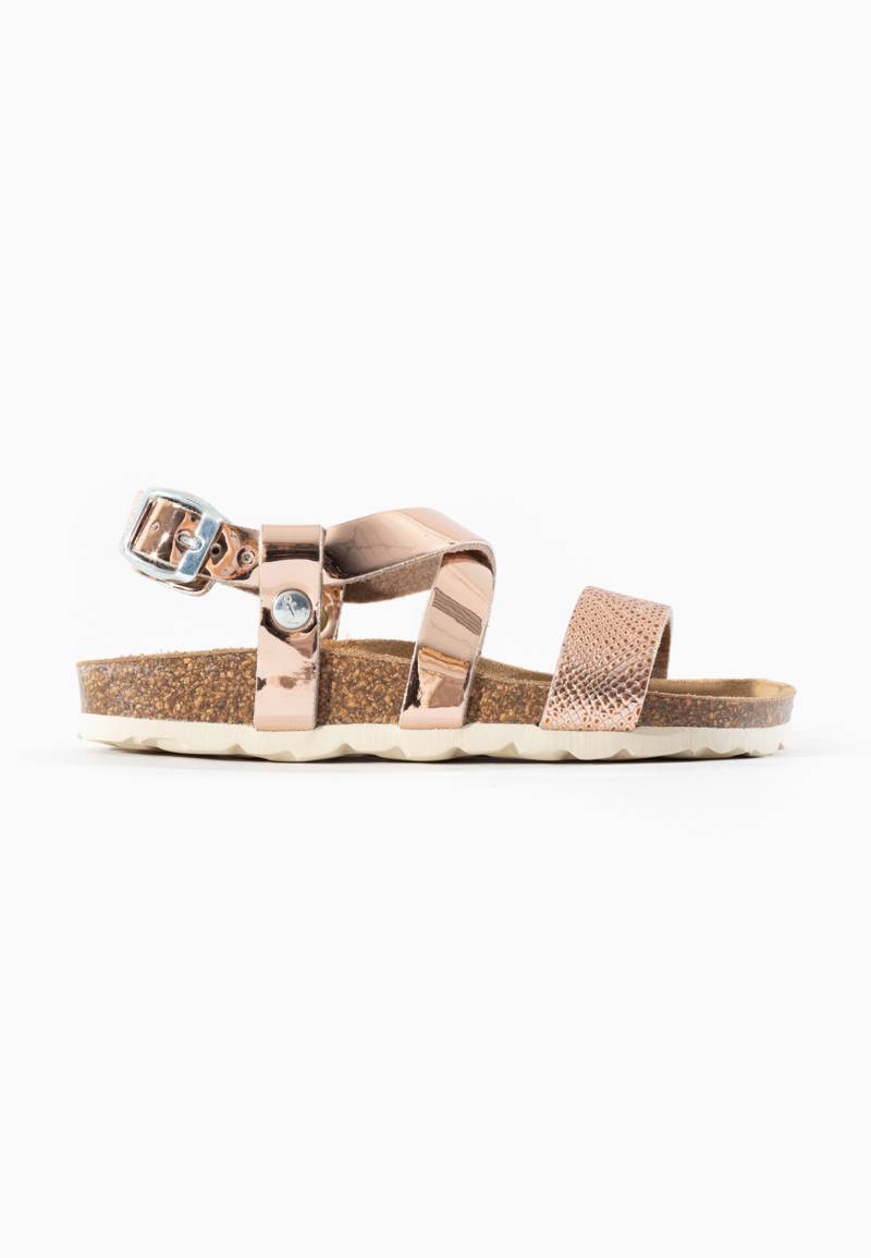 Enyo Gold Multi-Strap Sandals