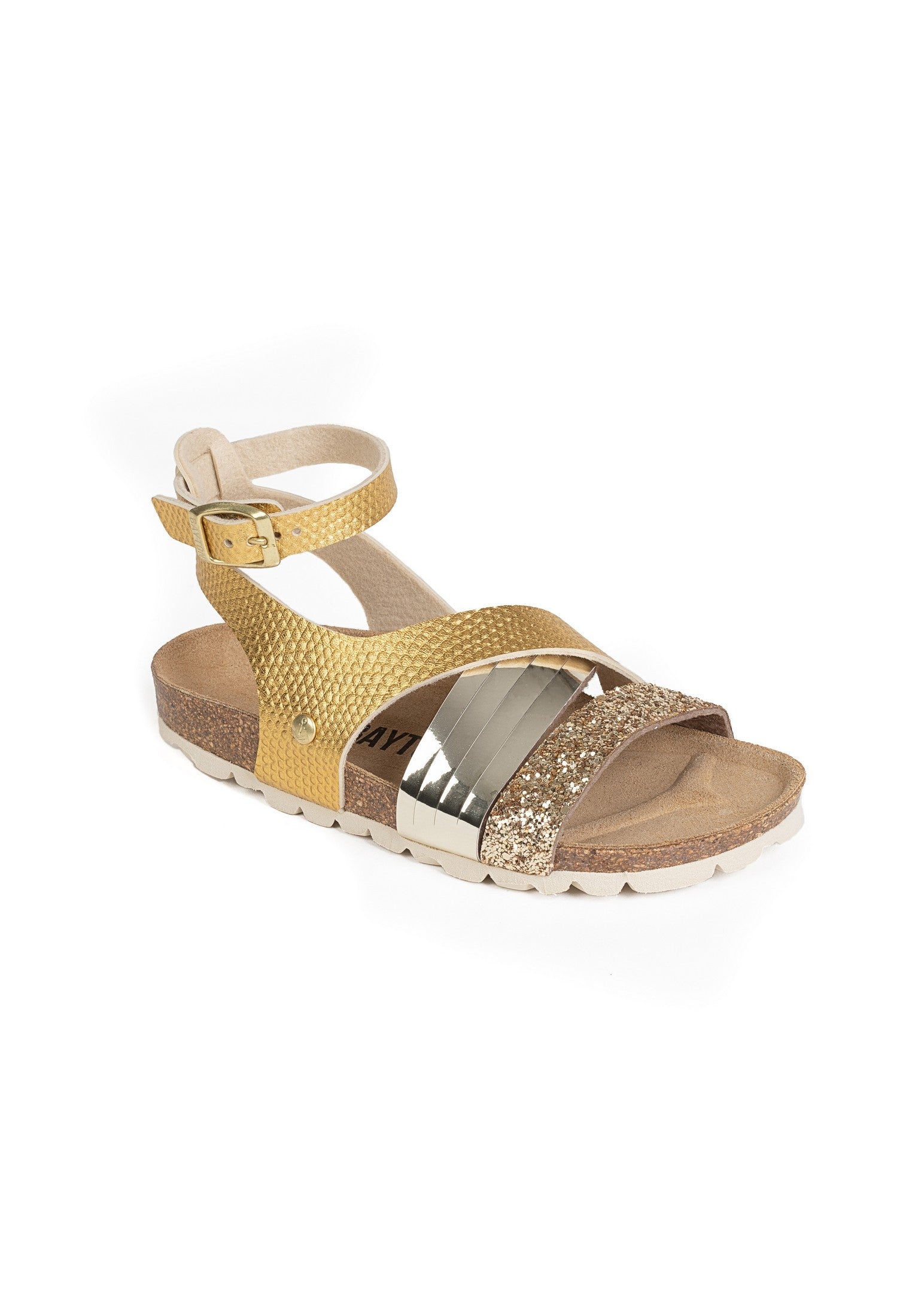 Fadette Gold Multi-Strap Sandals