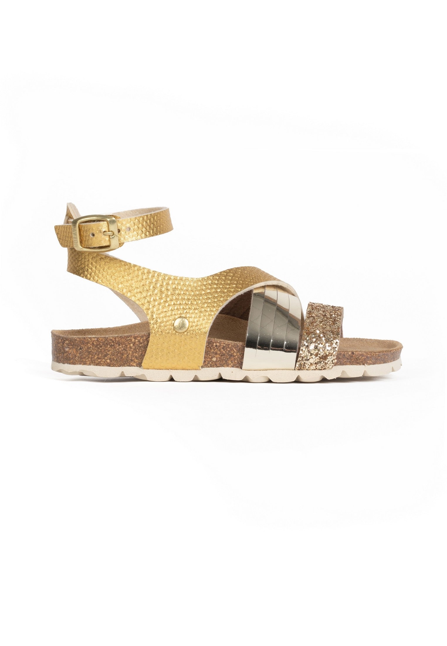 Fadette Gold Multi-Strap Sandals