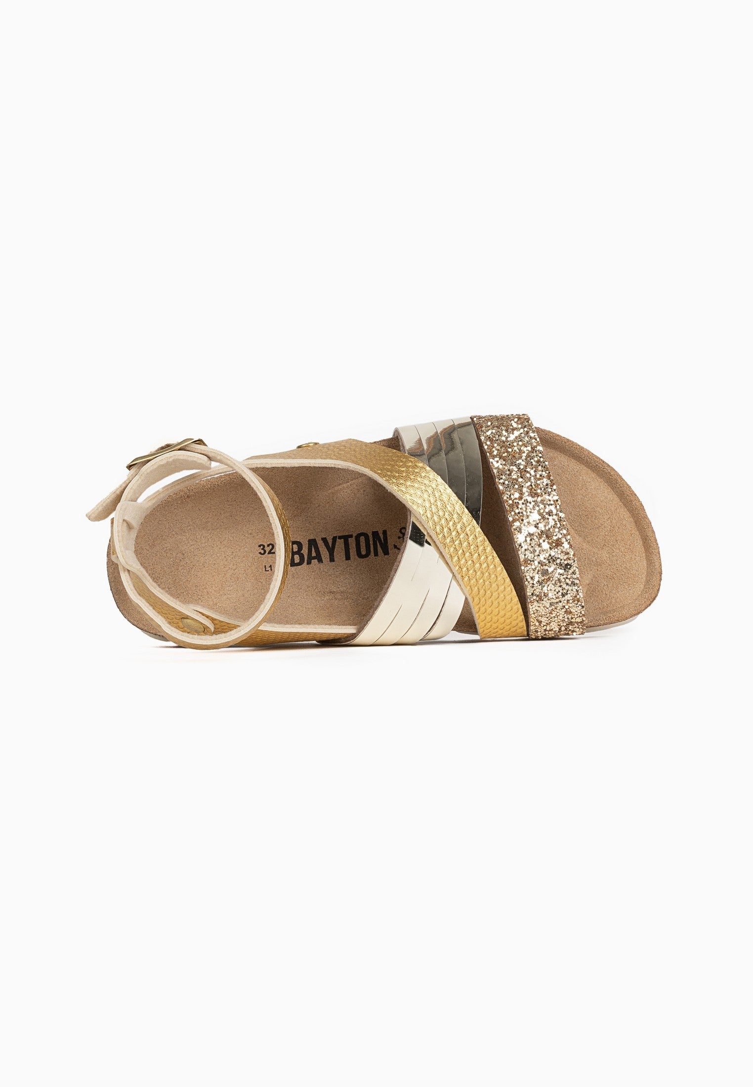 Fadette Gold Multi-Strap Sandals