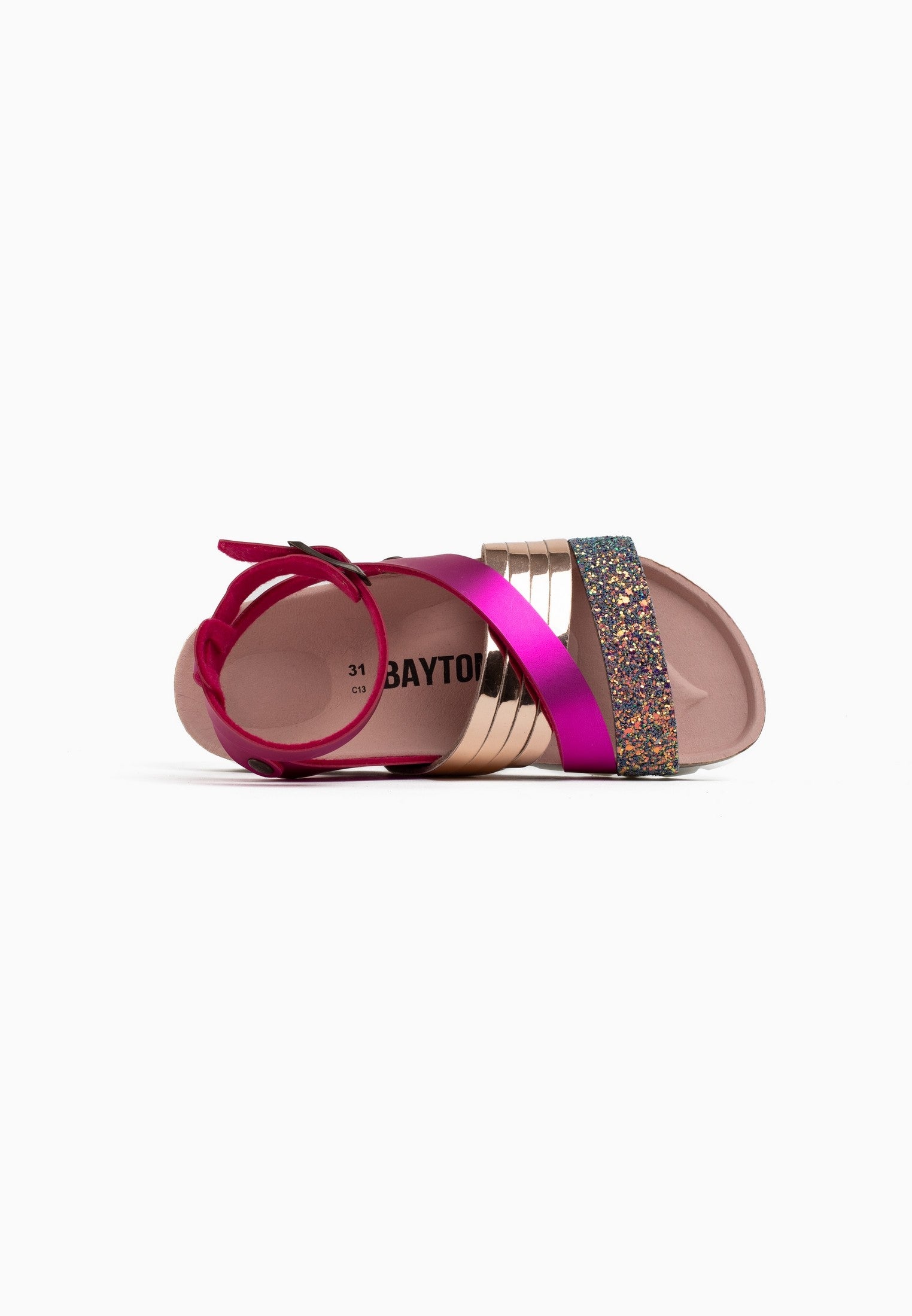 Fadette Fuschia Multi-Strap Sandals