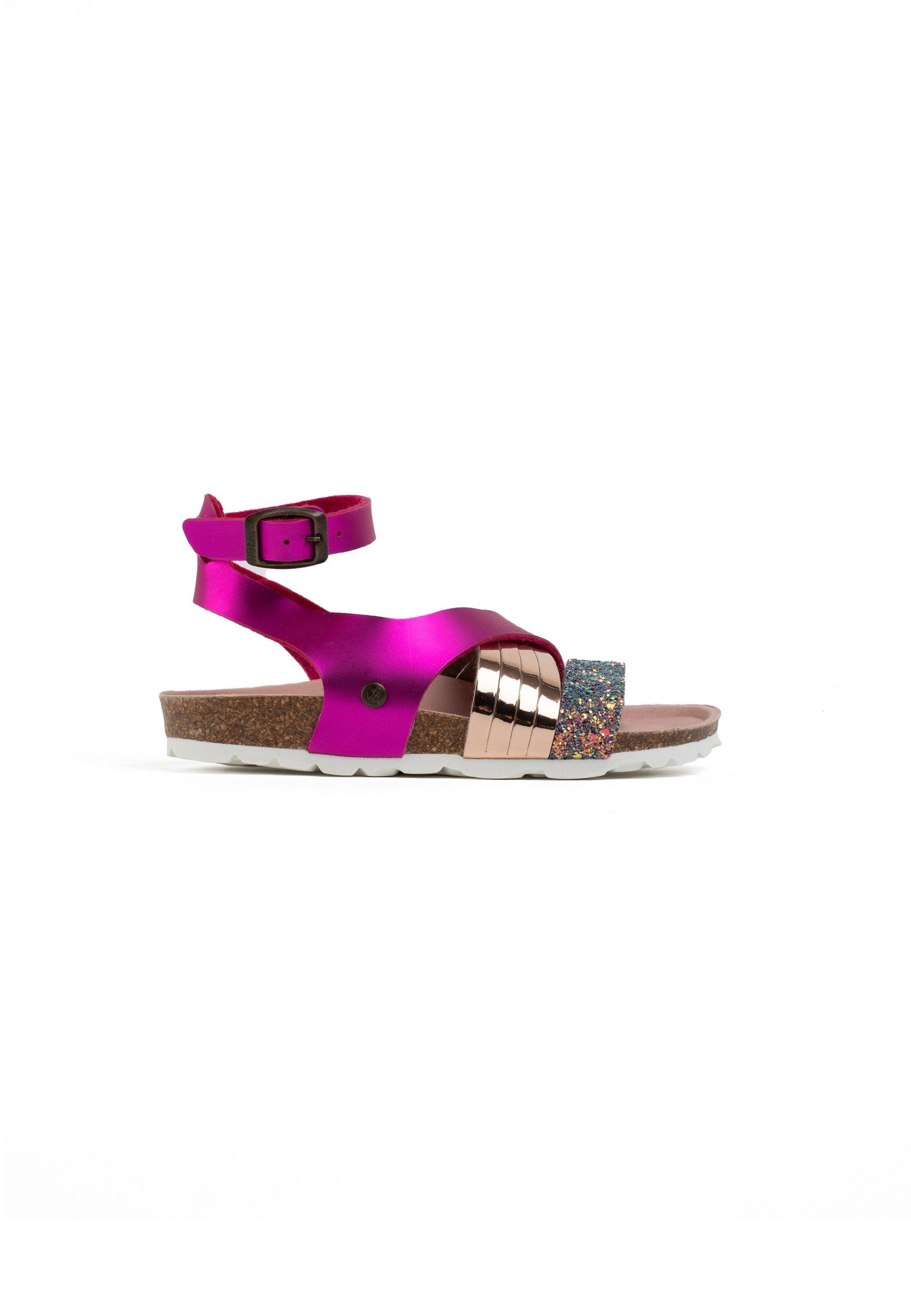 Fadette Fuschia Multi-Strap Sandals