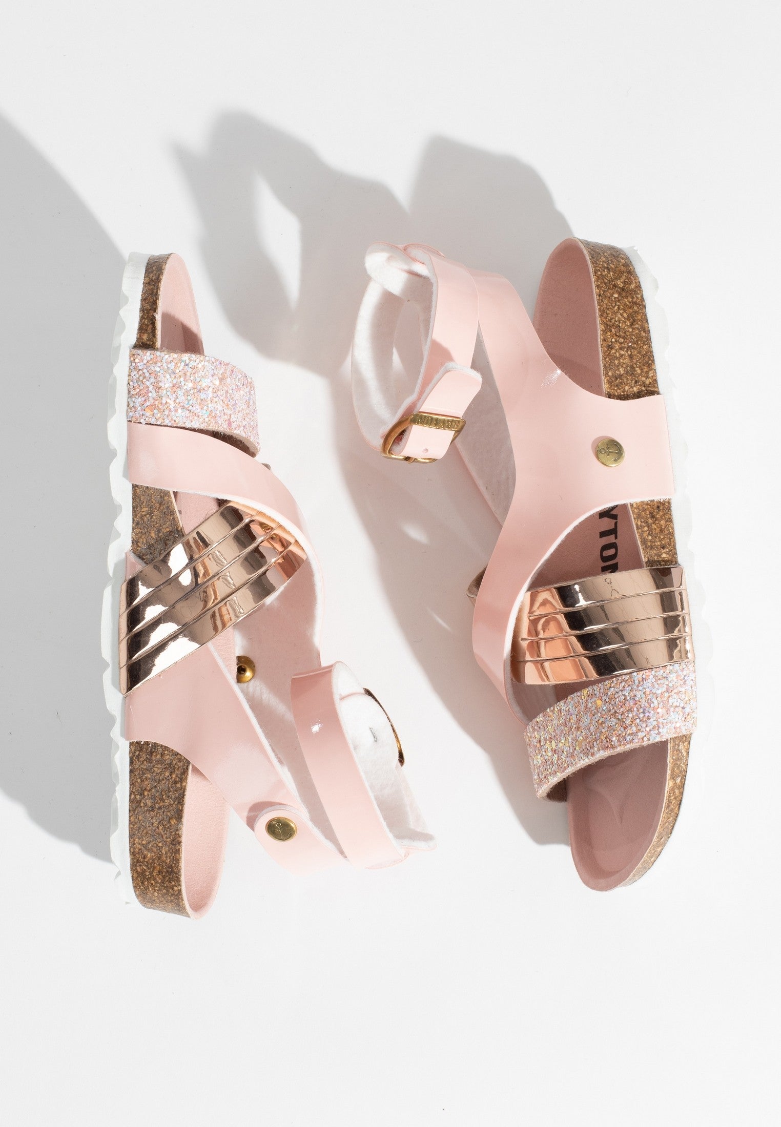 Fadette Pale Pink Multi-Strap Sandals