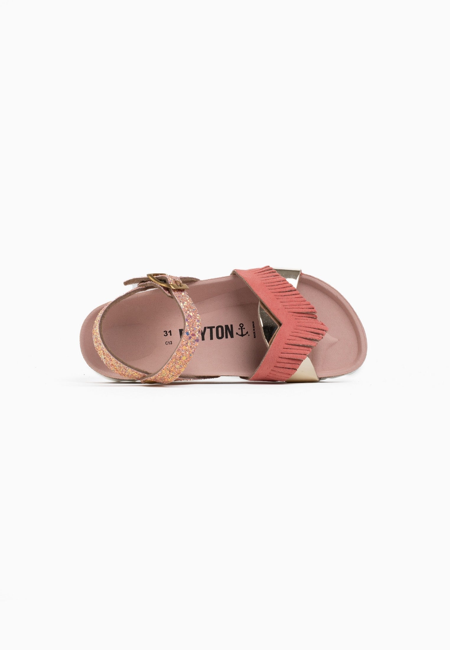 Sandalias Franny Multibrides Glitter Rosa Y Rosa