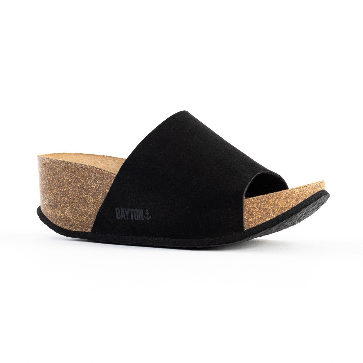 Fuerte Black Wedge and Semi-Wedge Sandals