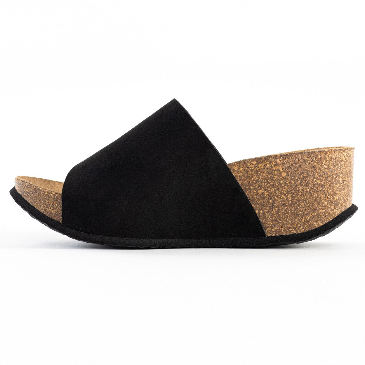 Fuerte Black Wedge and Semi-Wedge Sandals