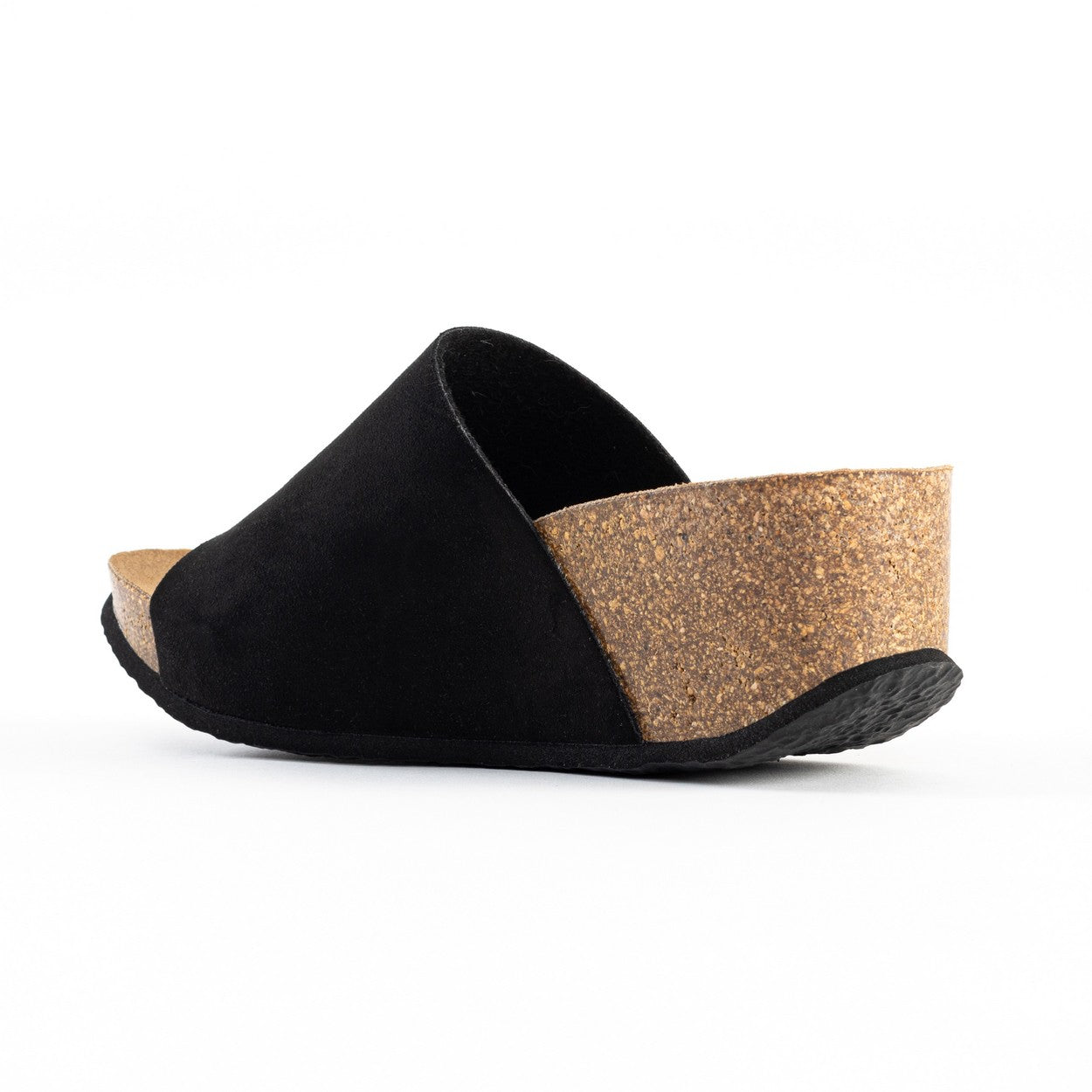 Fuerte Black Wedge and Semi-Wedge Sandals