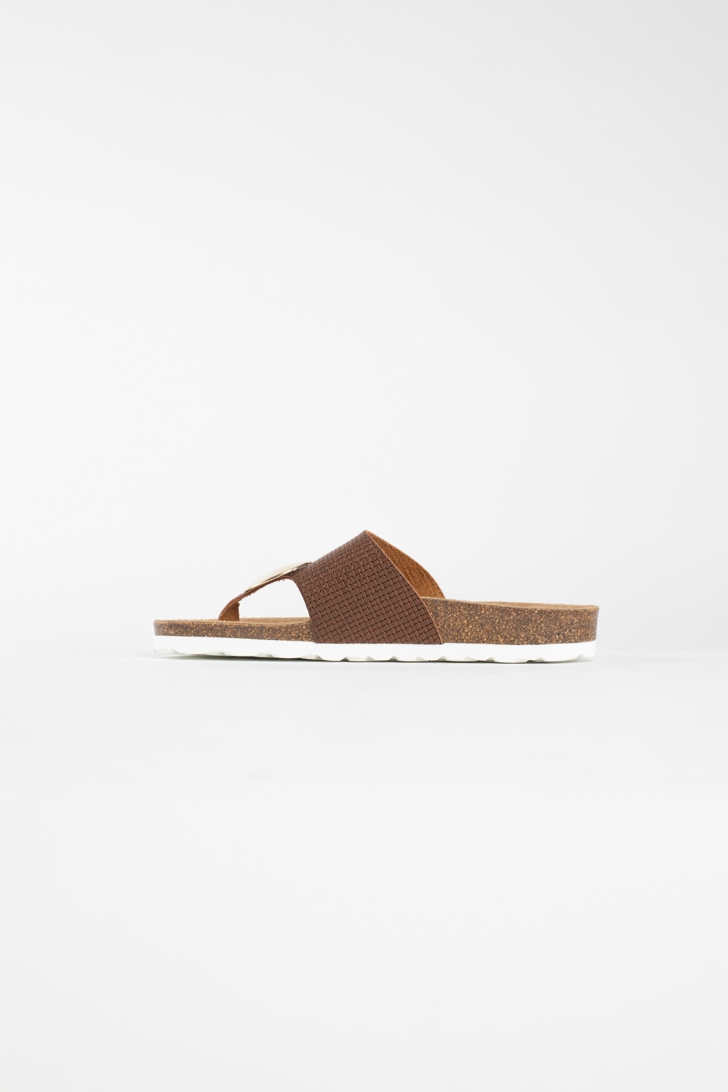 Galante 1 Strap Brown Toe-Strap Sandals