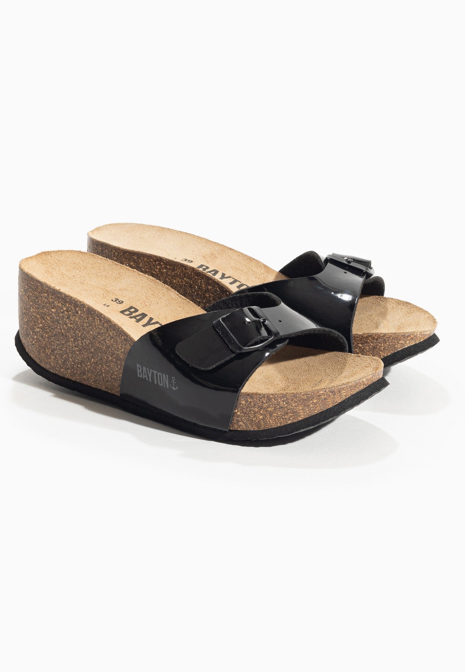 Hamlet Black Wedge and Semi-Wedge Sandals