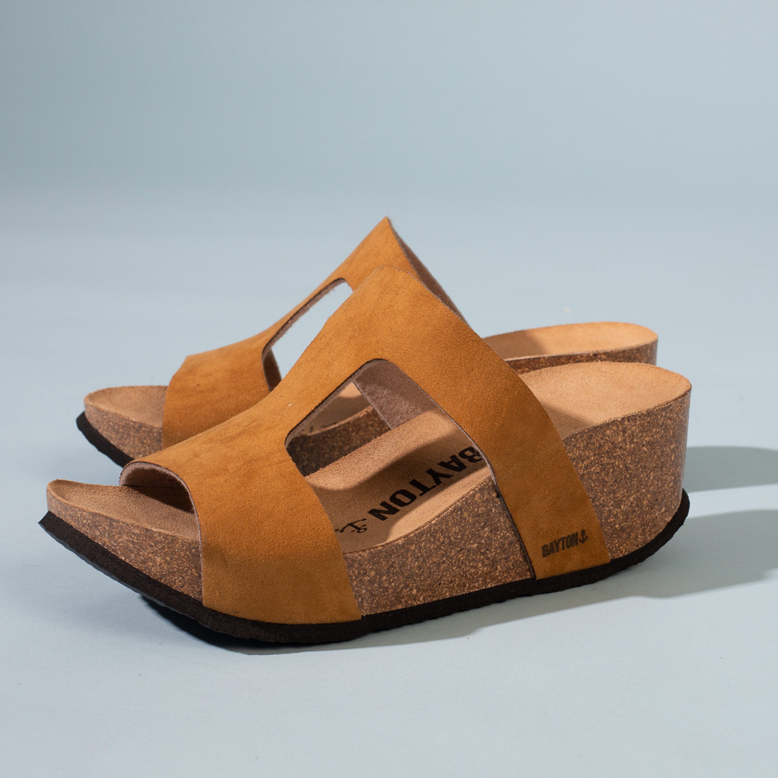 Hecate Tan Wedge and Semi-Wedge Sandals