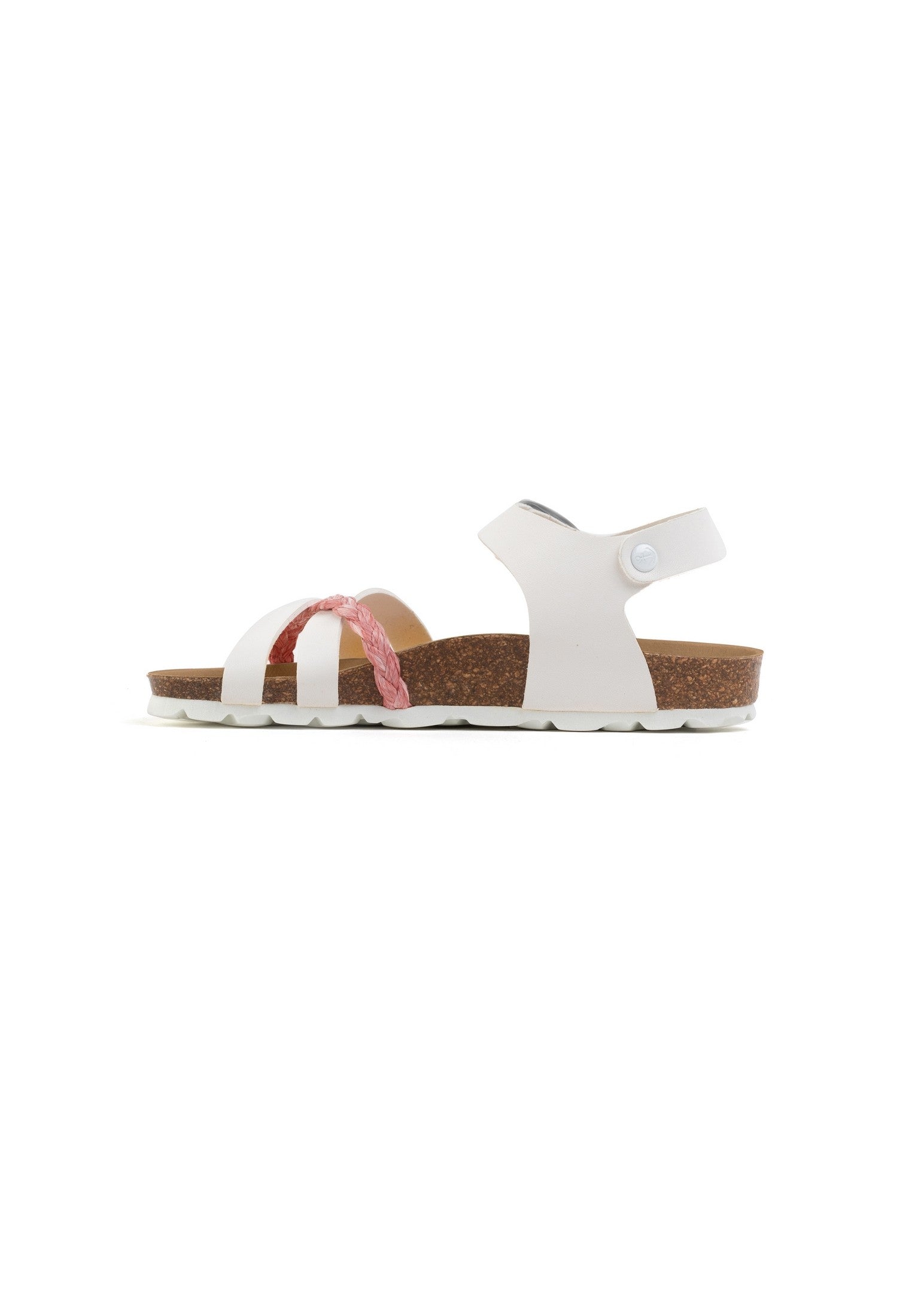 Sandalias Hestia Multibrides Fucsia Y Blanco