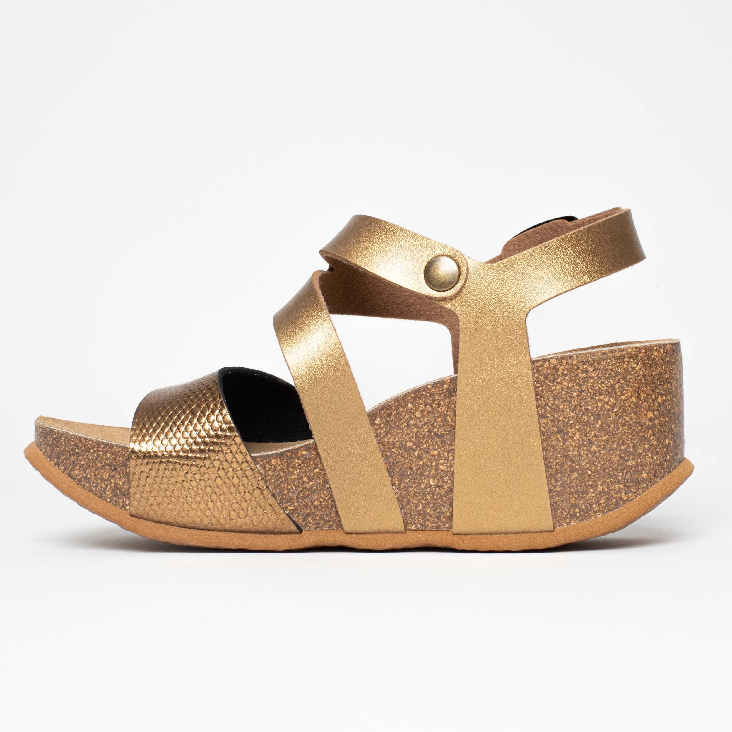 Ibiza Bronze Wedge and Semi-Wedge Sandals