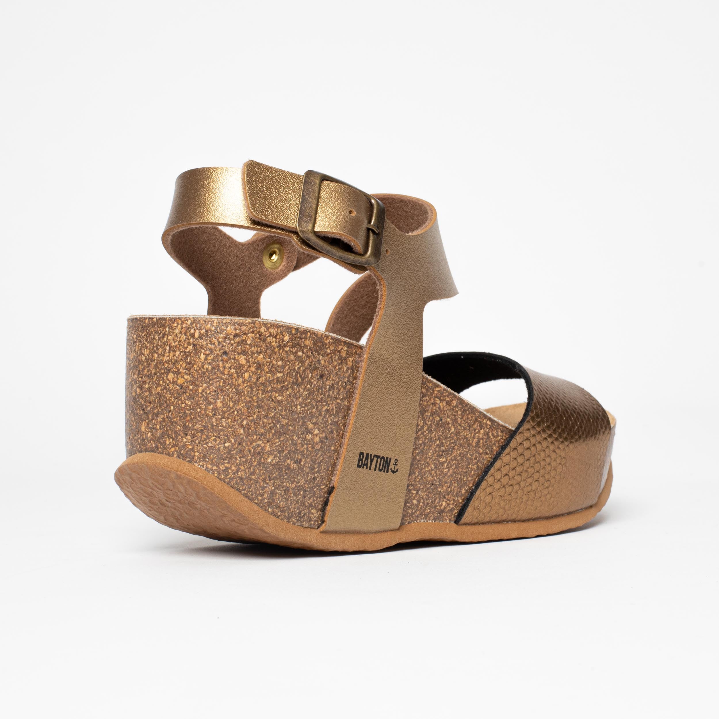 Sandalias Ibiza Cuña Y Semicuña Bronce