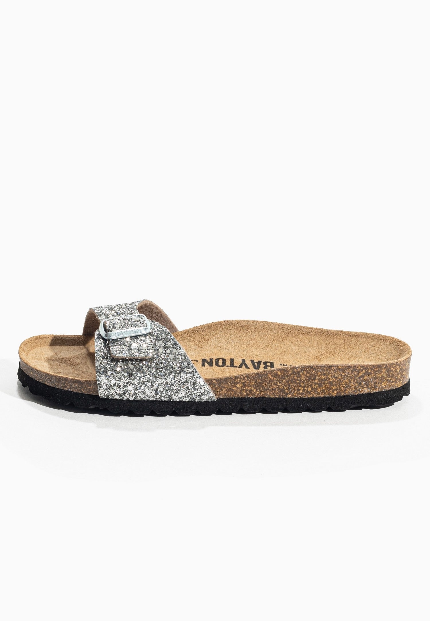 Sandalias Jazz plata brillo