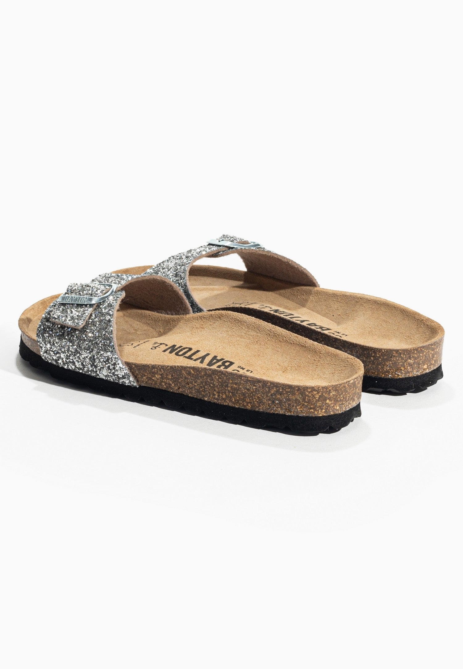 Sandalias Jazz plata brillo