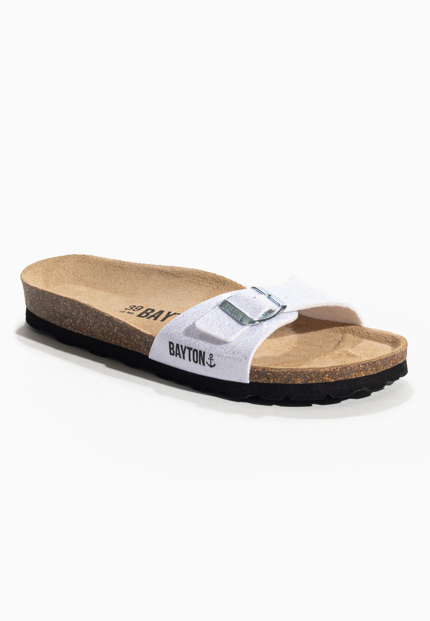 Jazz White 1 Strap Sandals