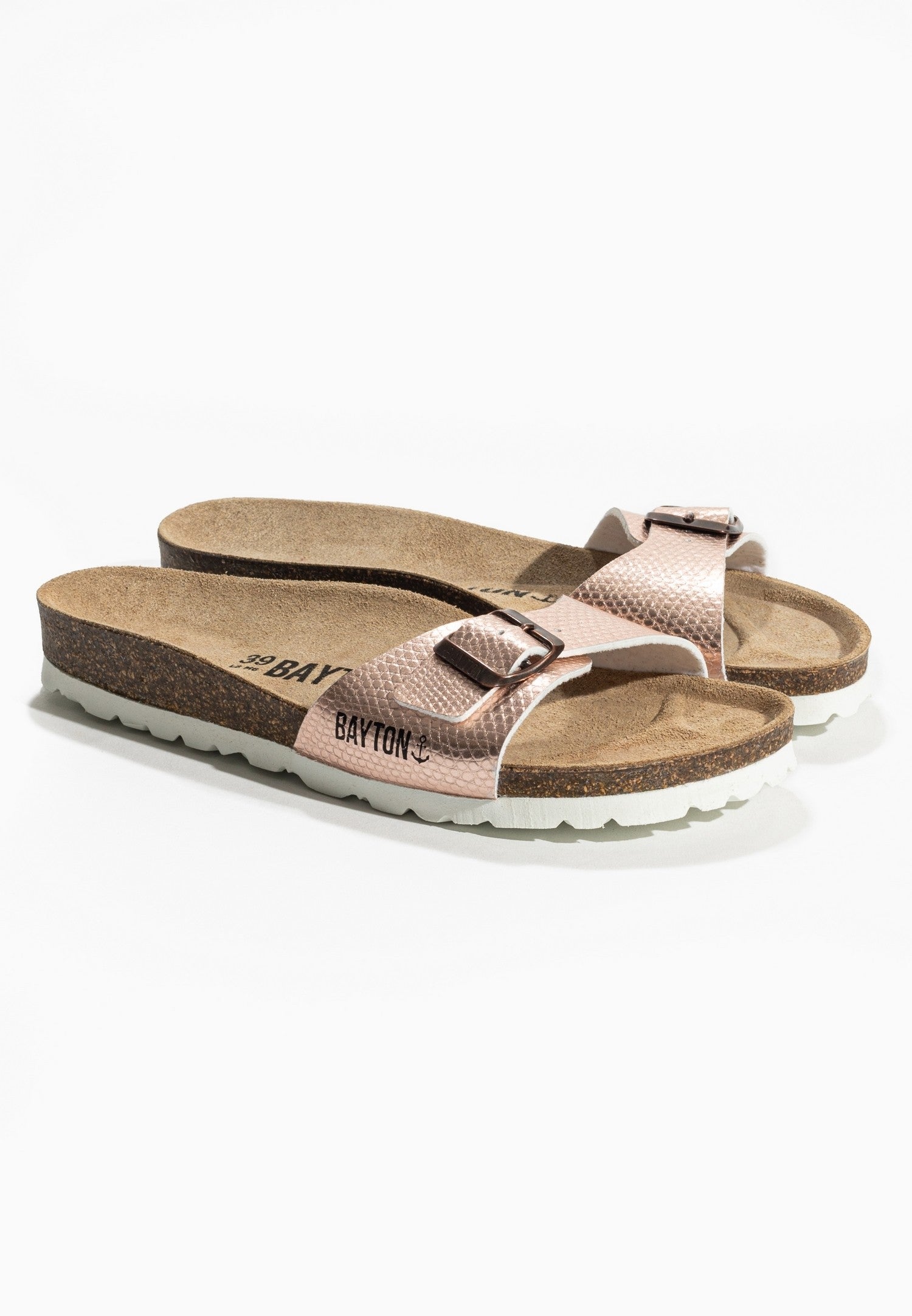 Jazz Rose Gold 1 Strap Sandals