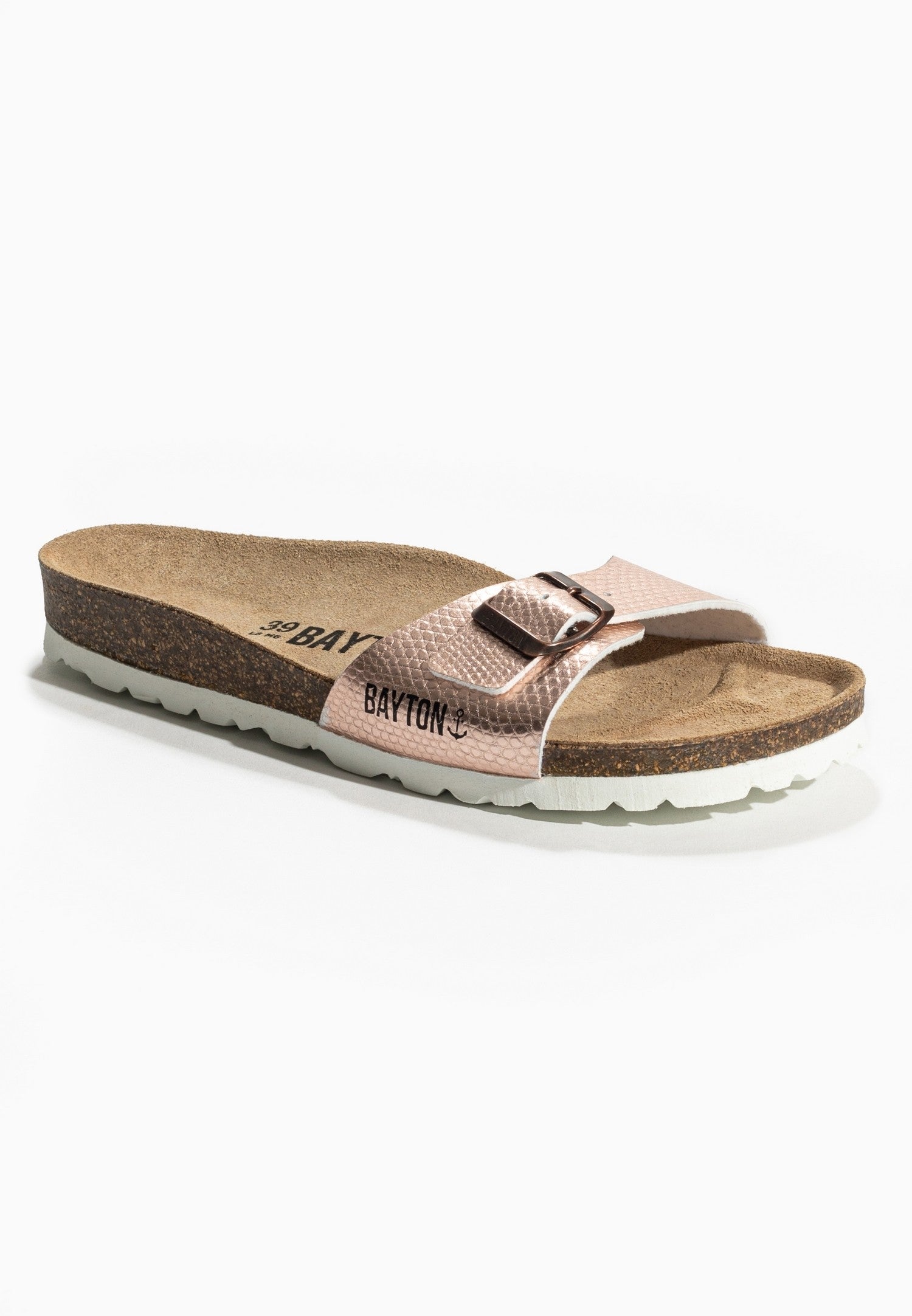 Jazz Rose Gold 1 Strap Sandals