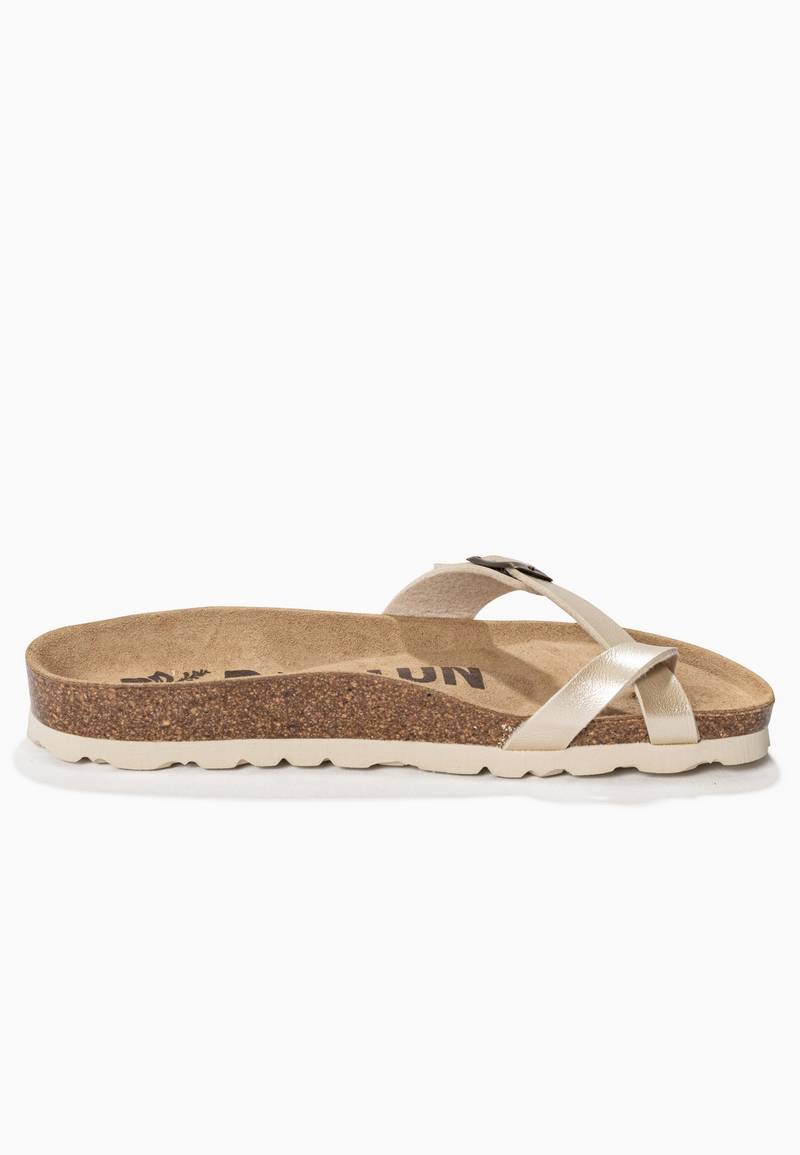 Junon Gold Toe-Toe Sandals