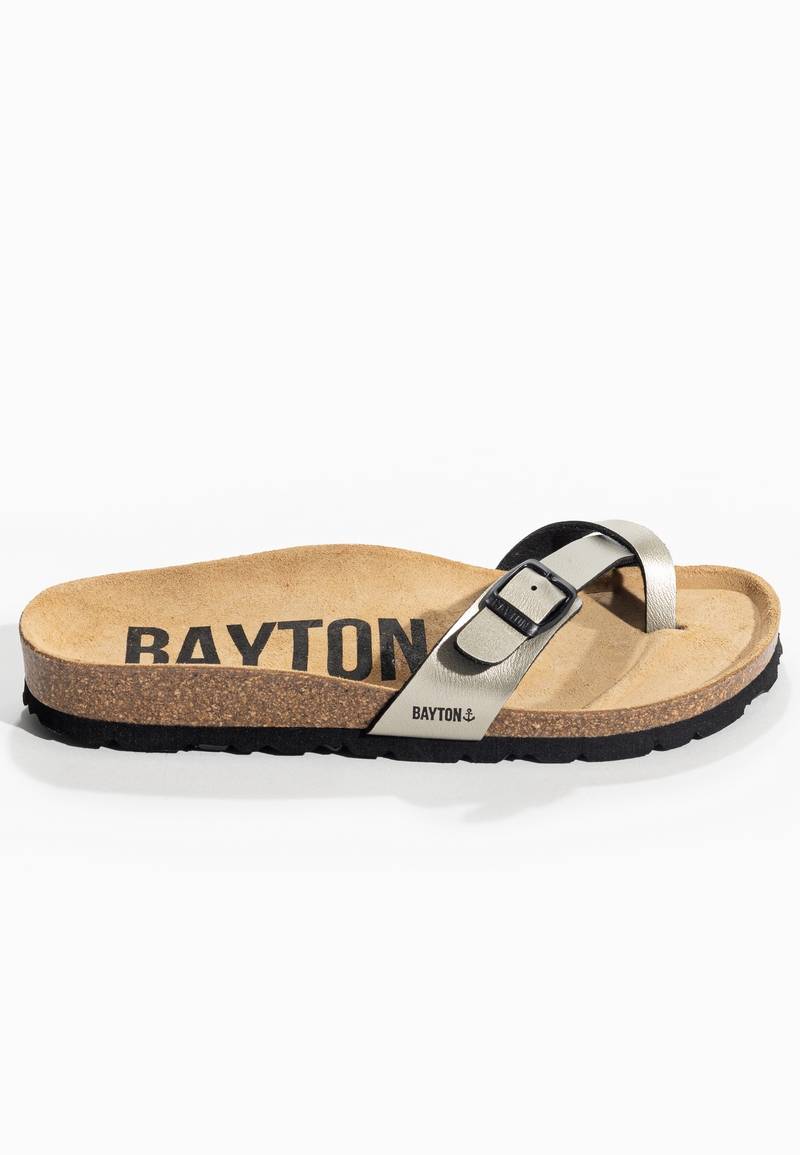 Junon Mocha Toe-Strap Sandals