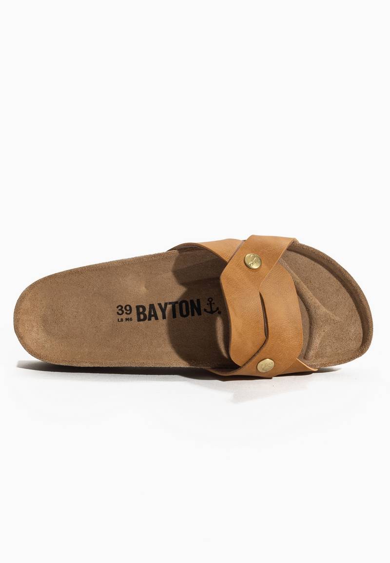 Klimt Camel 1 Strap Sandals