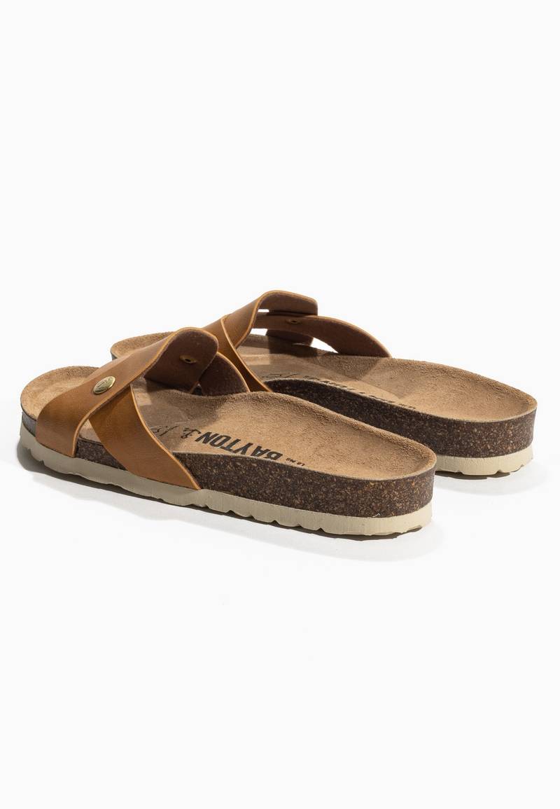 Klimt Camel 1 Strap Sandals