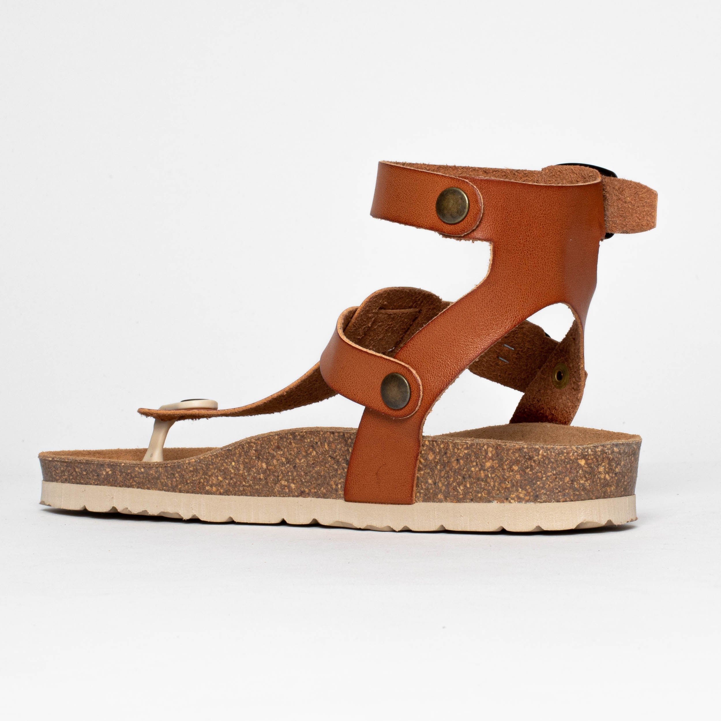 Kwinana Brown Toe-Thong Sandals