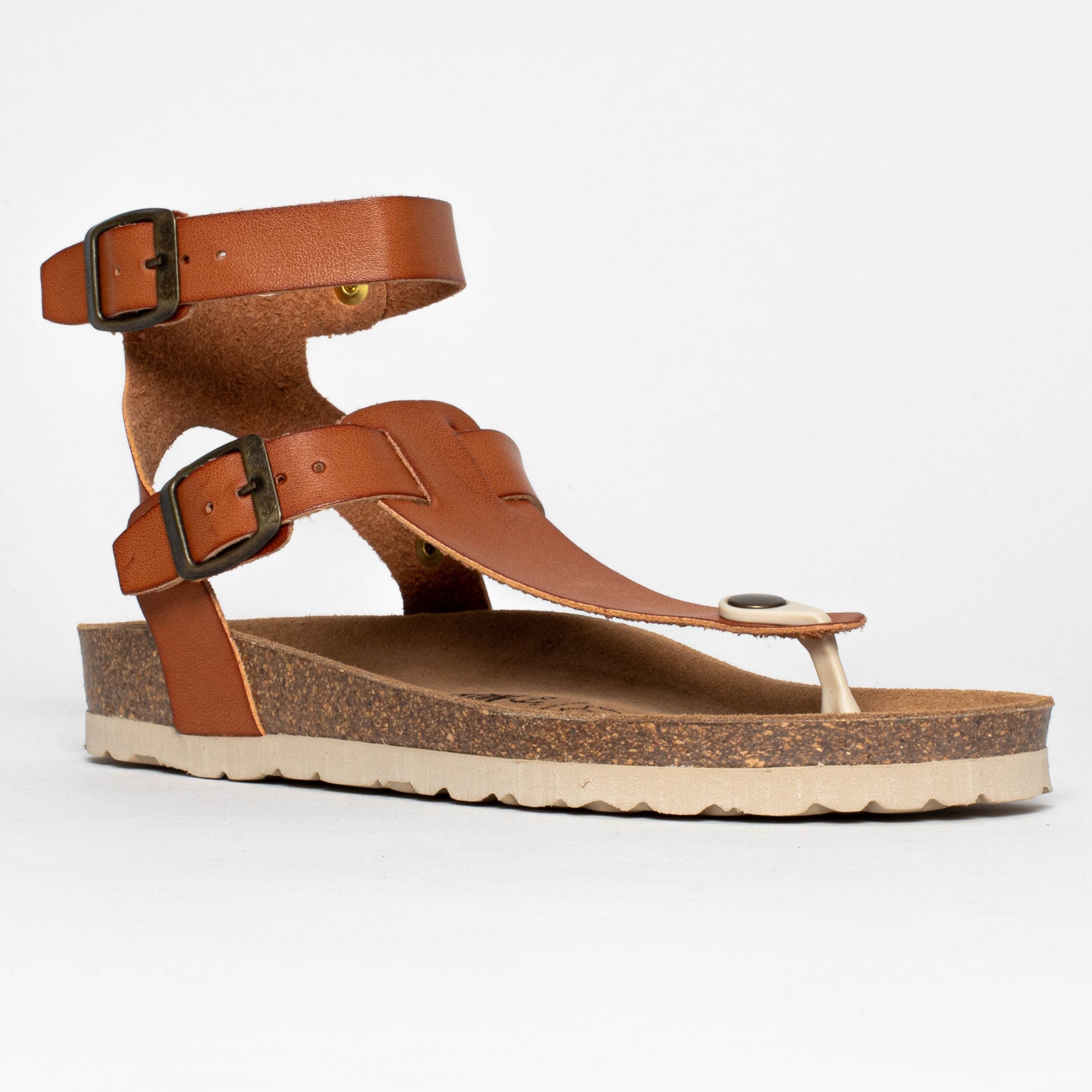 Kwinana Brown Toe-Thong Sandals