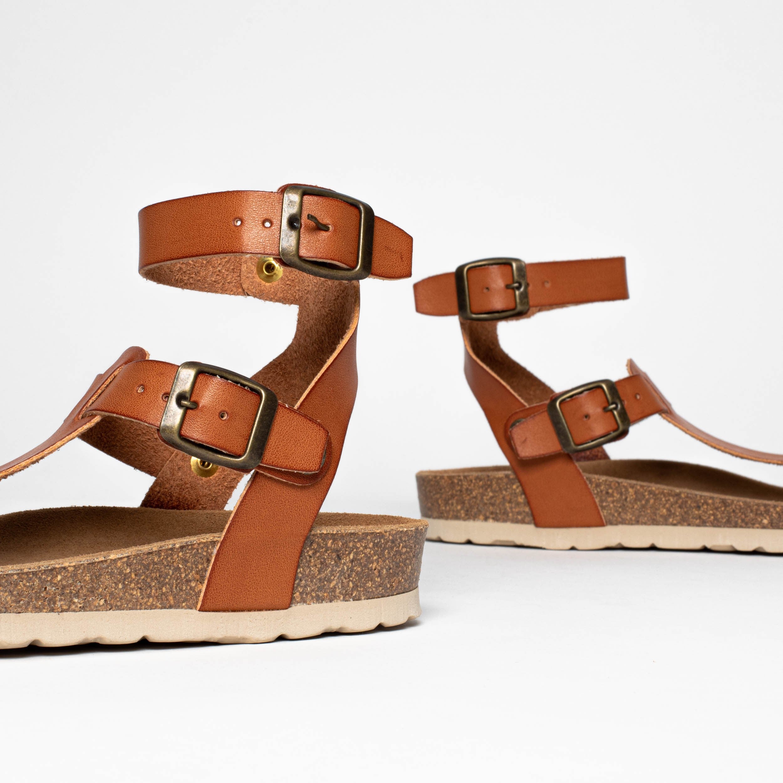 Kwinana Brown Toe-Thong Sandals