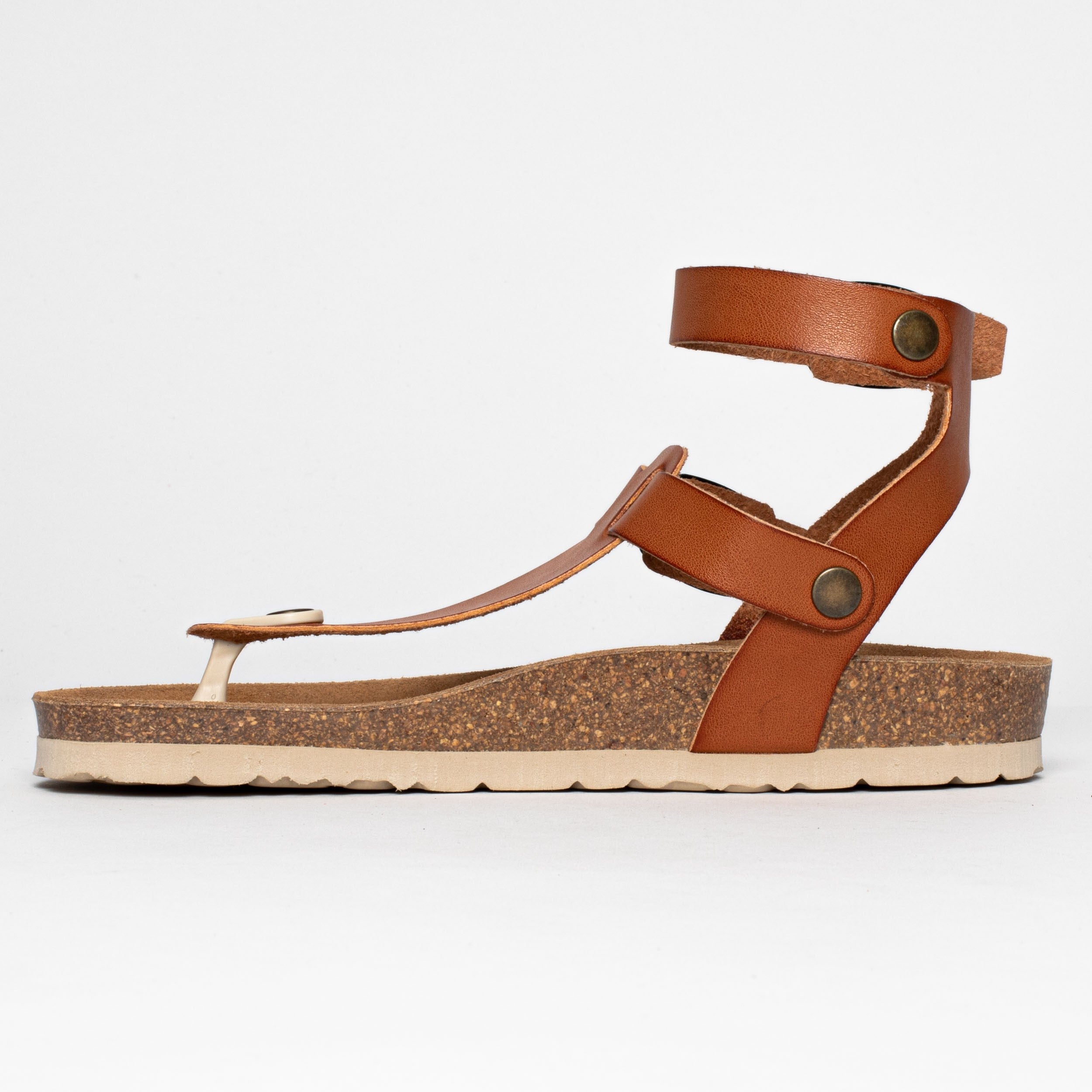 Kwinana Brown Toe-Thong Sandals