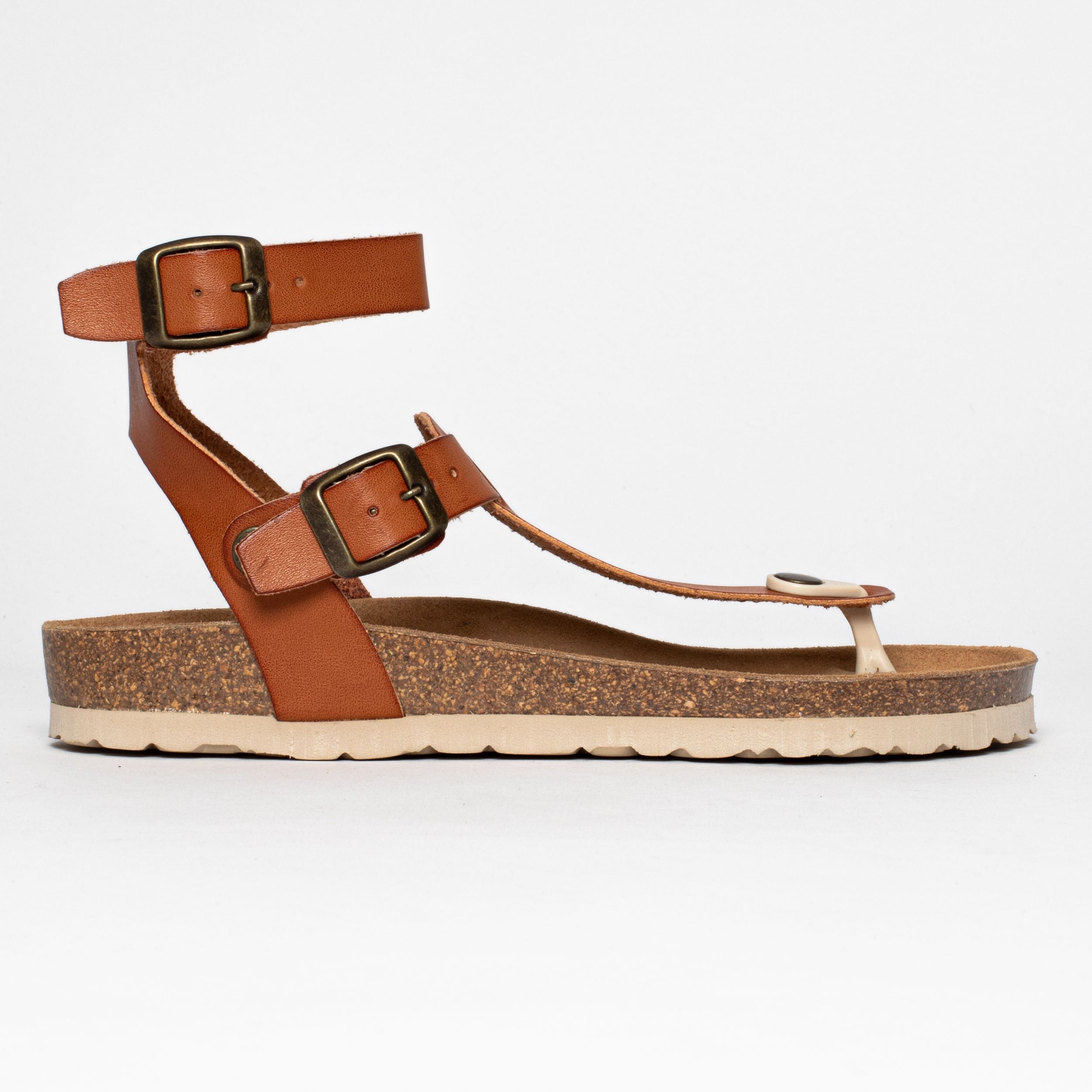 Kwinana Brown Toe-Thong Sandals