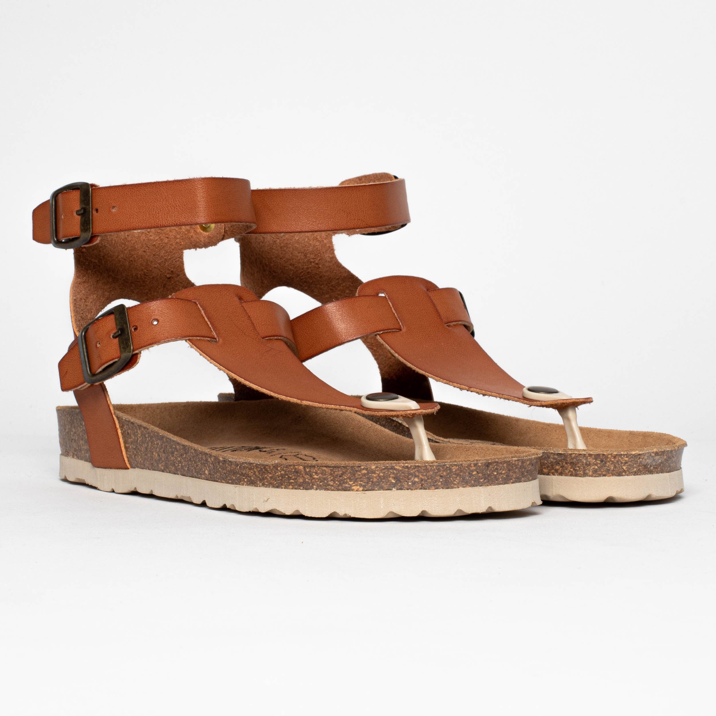 Kwinana Brown Toe-Thong Sandals