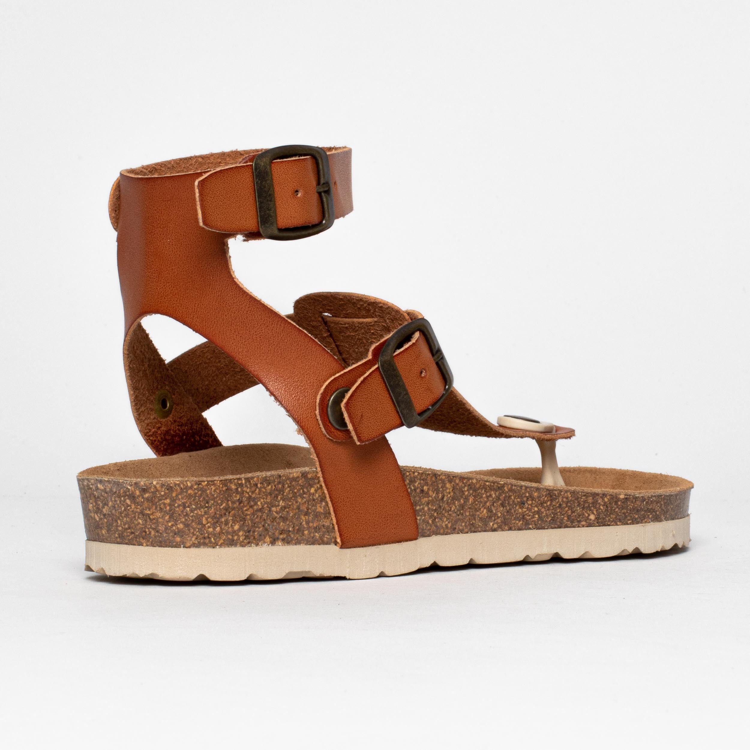 Kwinana Brown Toe-Thong Sandals